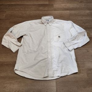 Cinch button down heavy cotton shirt size L